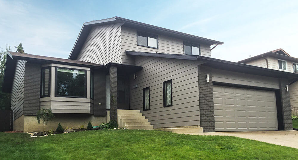 House with aluminum siding