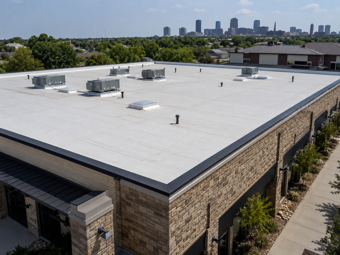 fort worth commercial roofing company - caldwell exteriors
