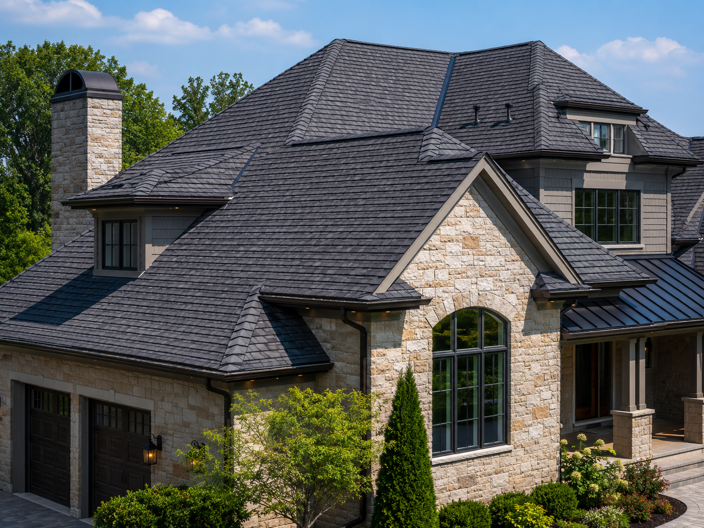 designer roof by caldwell exteriors in southlake
