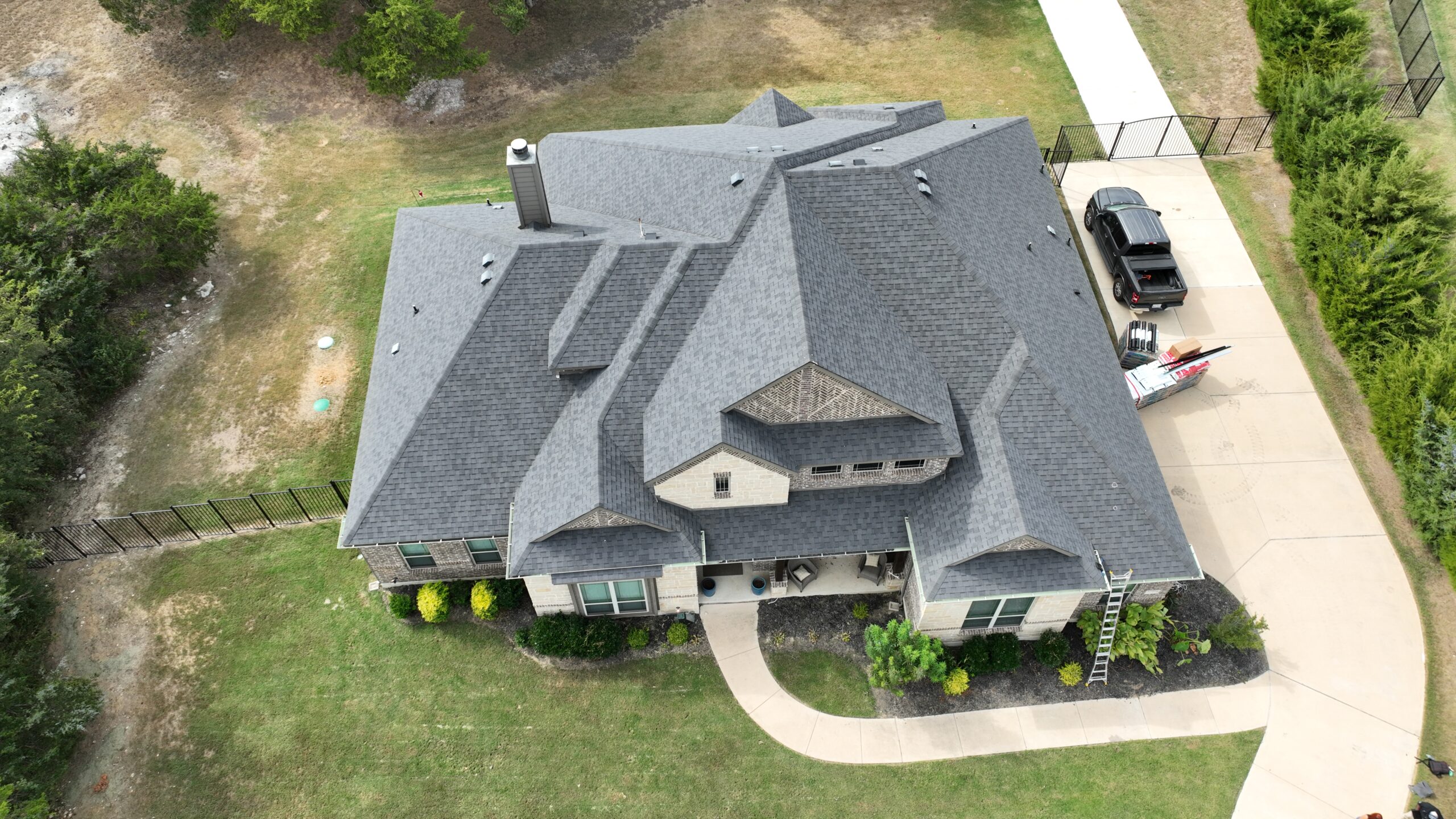 New completed roof installation by caldwell exteriors