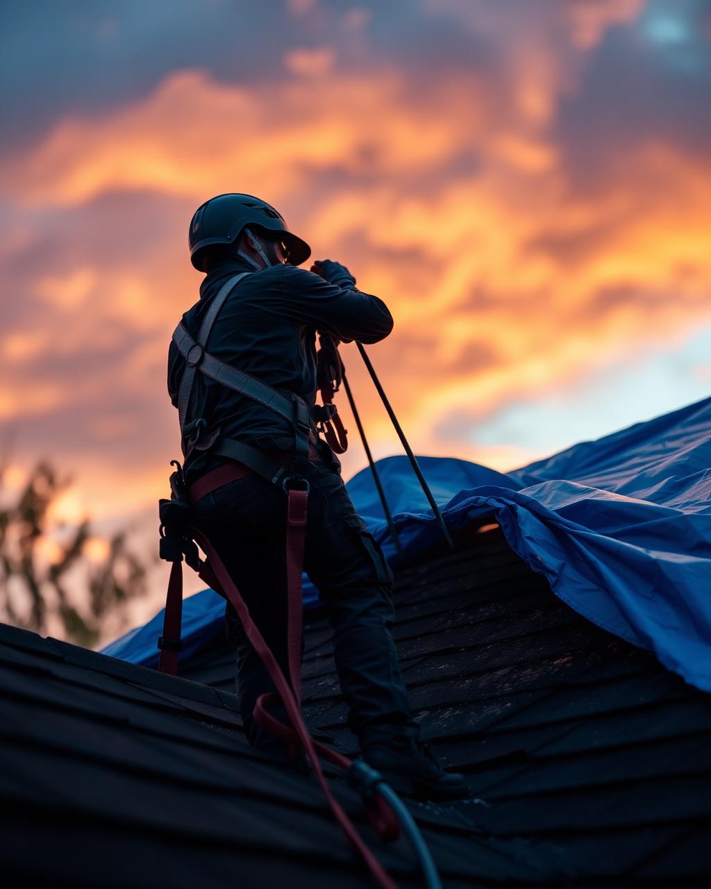 caldwell exterior tarp services for storm damaged roofs