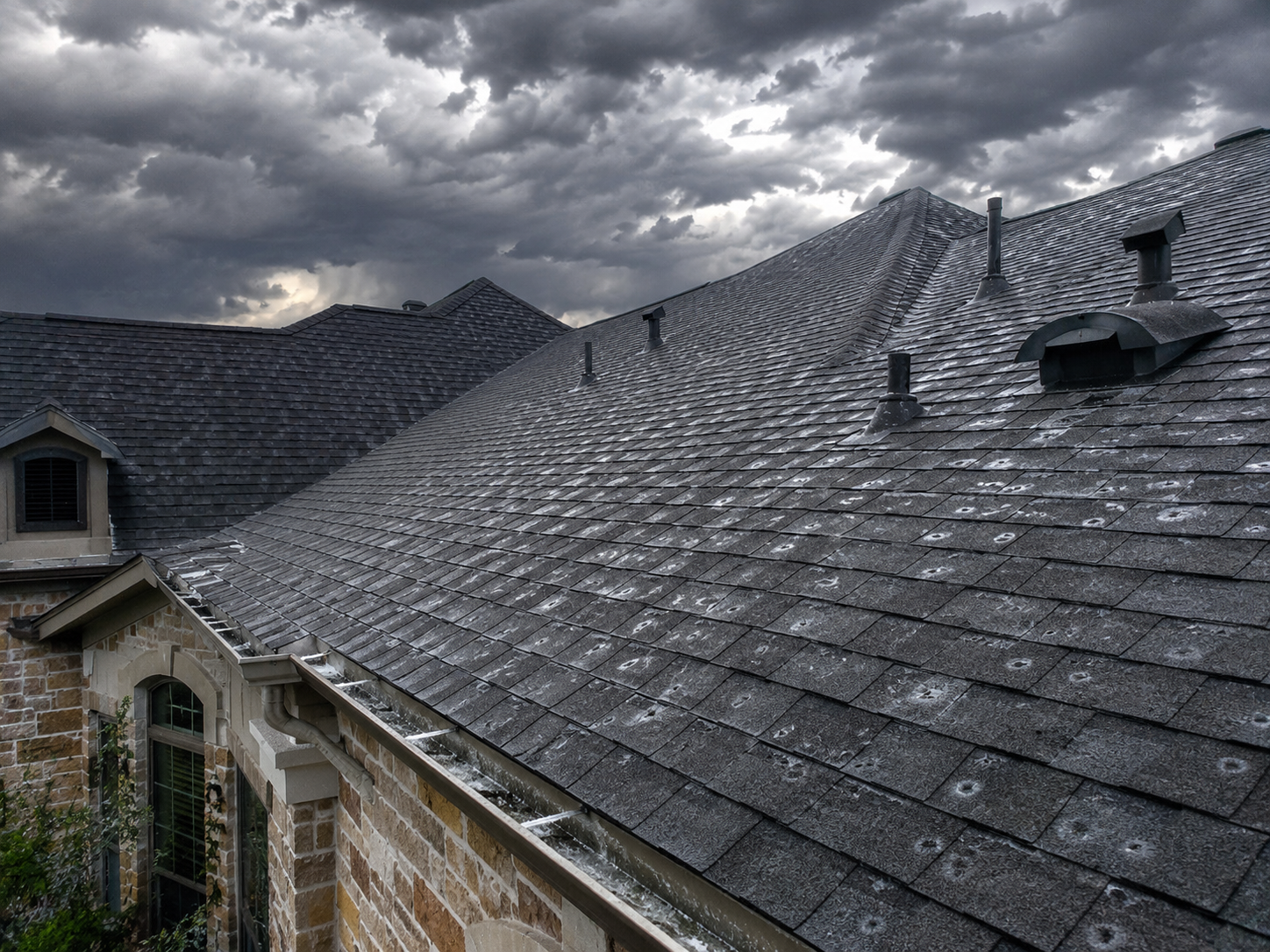 frisco home roof replacememt with hail impact roofing shingles