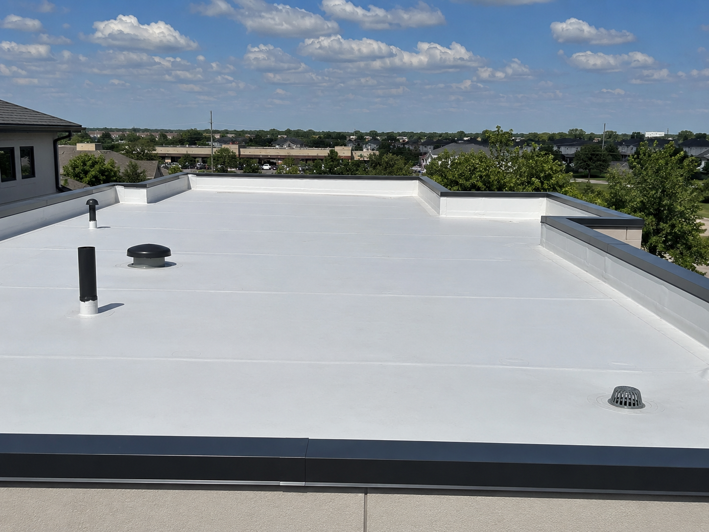 low slope roof repair in frisco texas