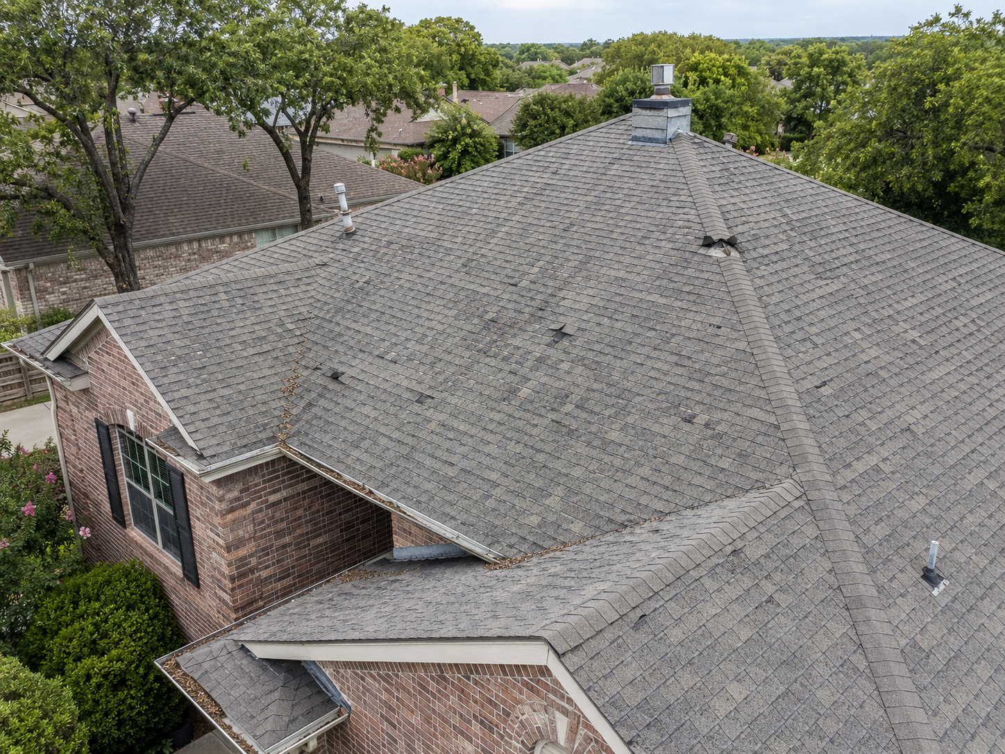 caldwell exteriors roof inspection for damage in garland texas