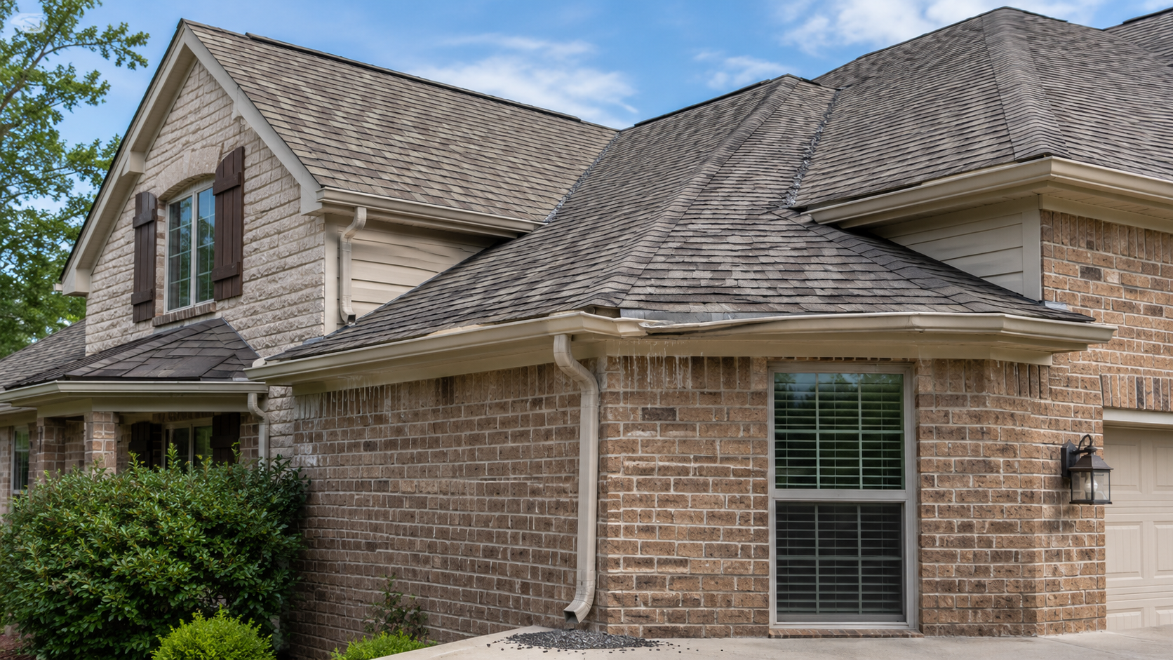 roof damage signs after hail storm in fort worth texas