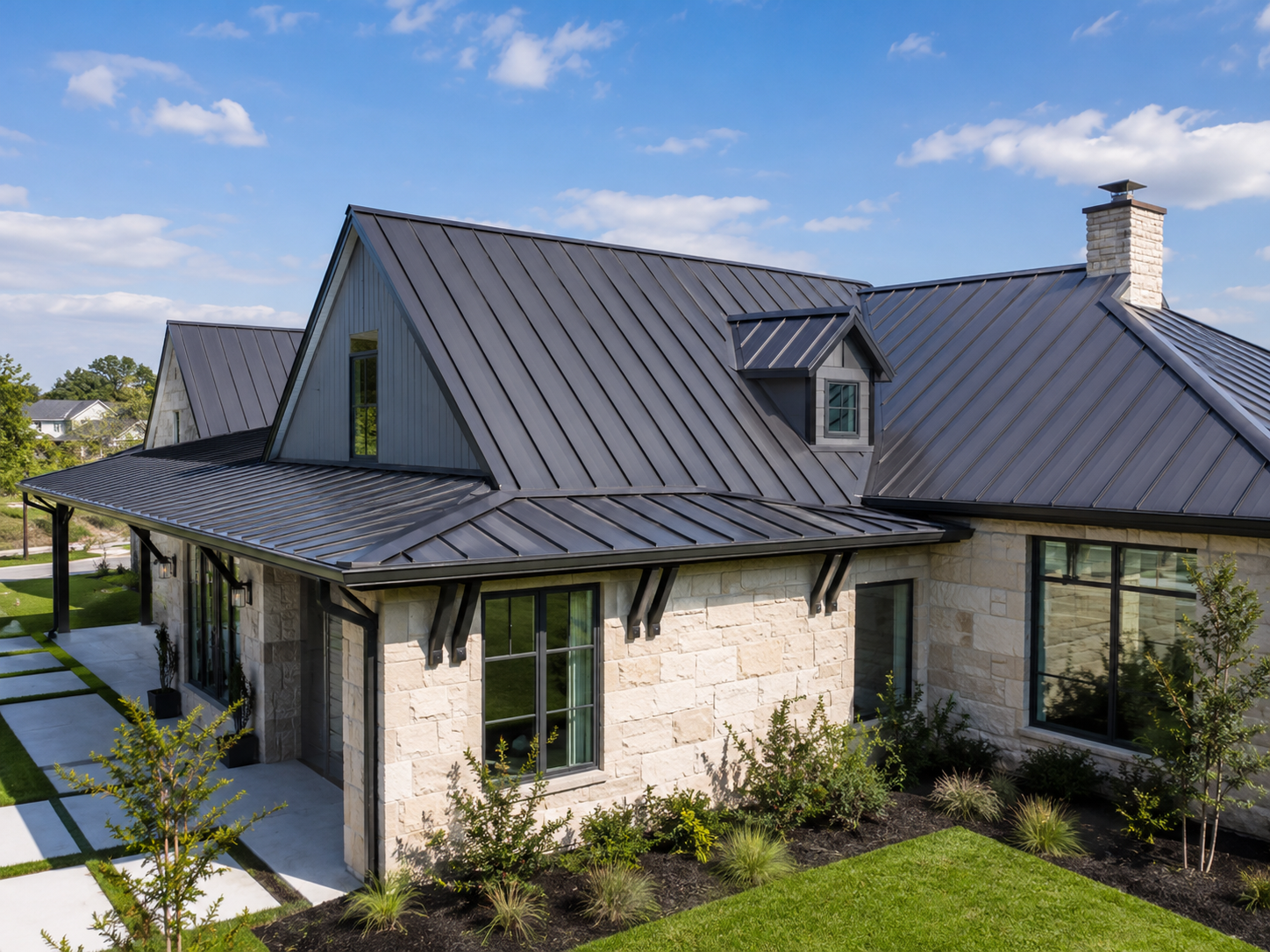metal roofing replacement in garland texas by caldwell exteriors