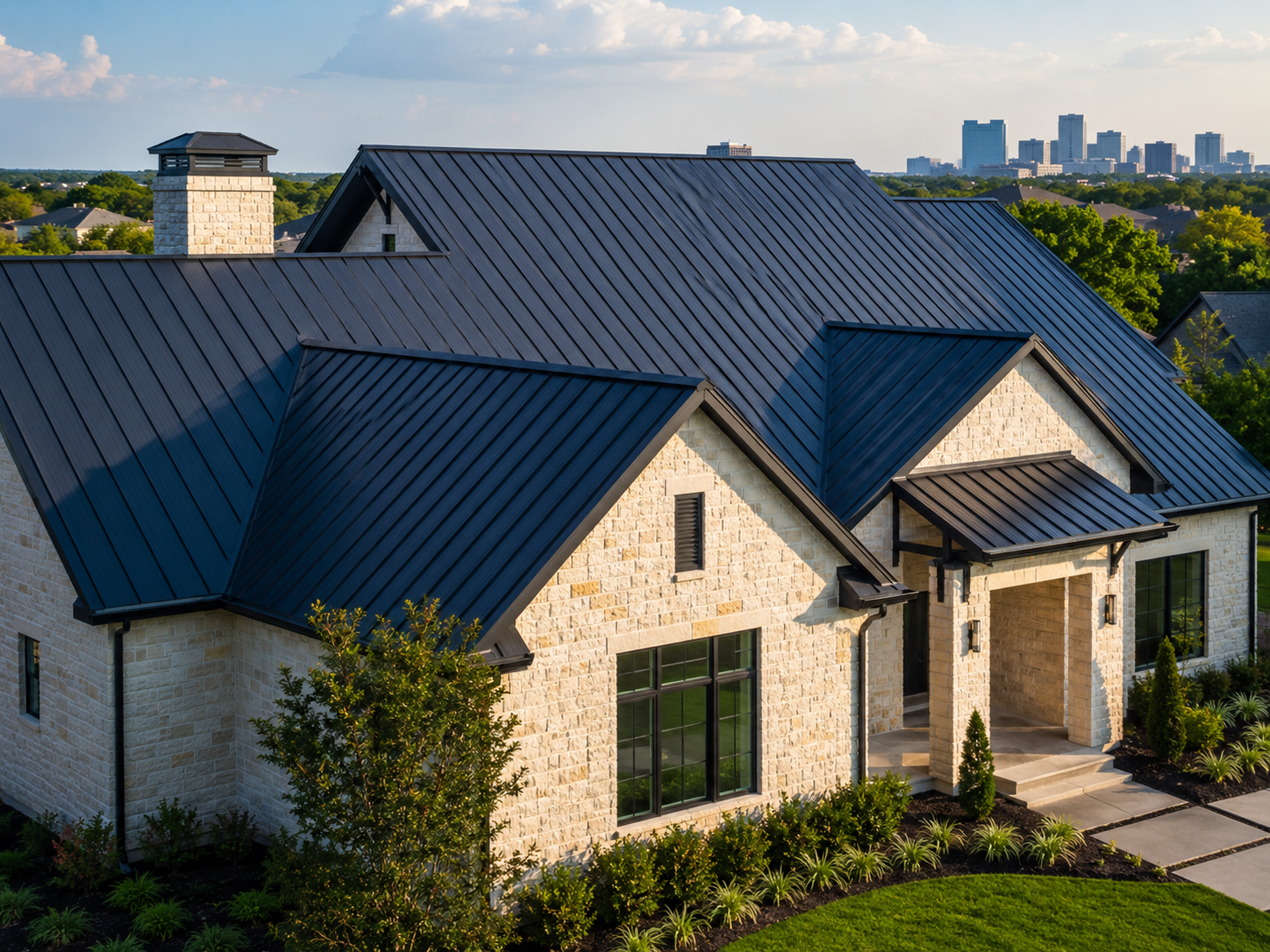 standing seem metal roof replacement in irving texas