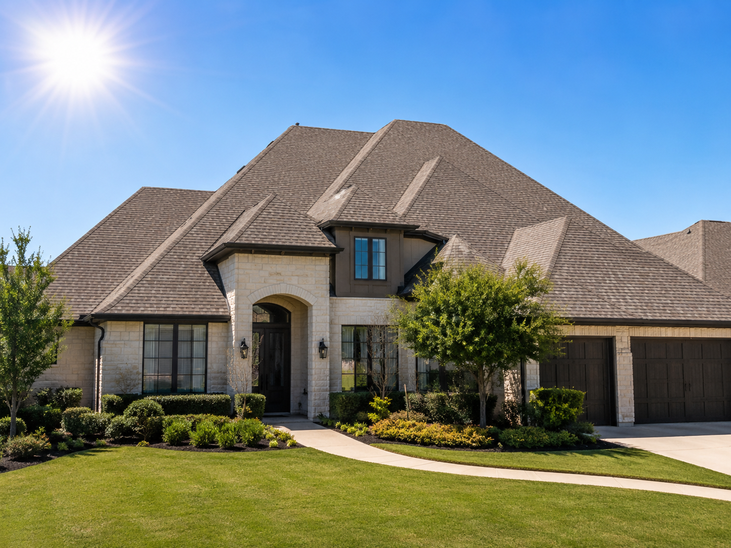 Frisco heat damaging roofs and repaired by caldwell exteriors