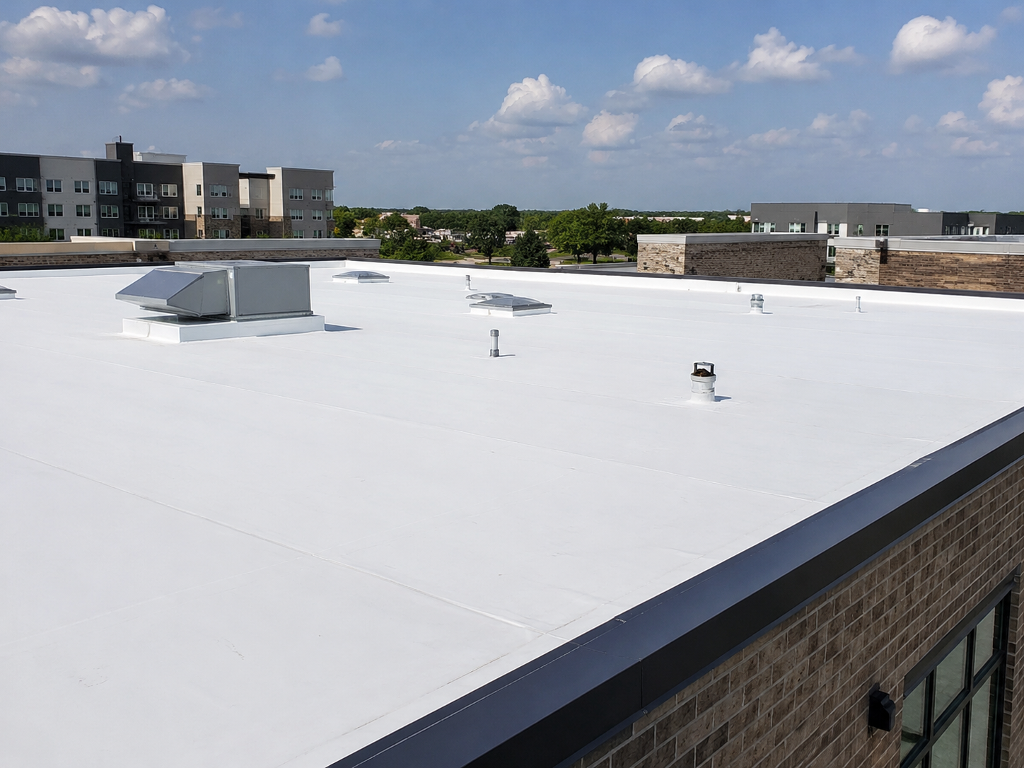 TPO roof replacement in garland texas by caldwell exteriors