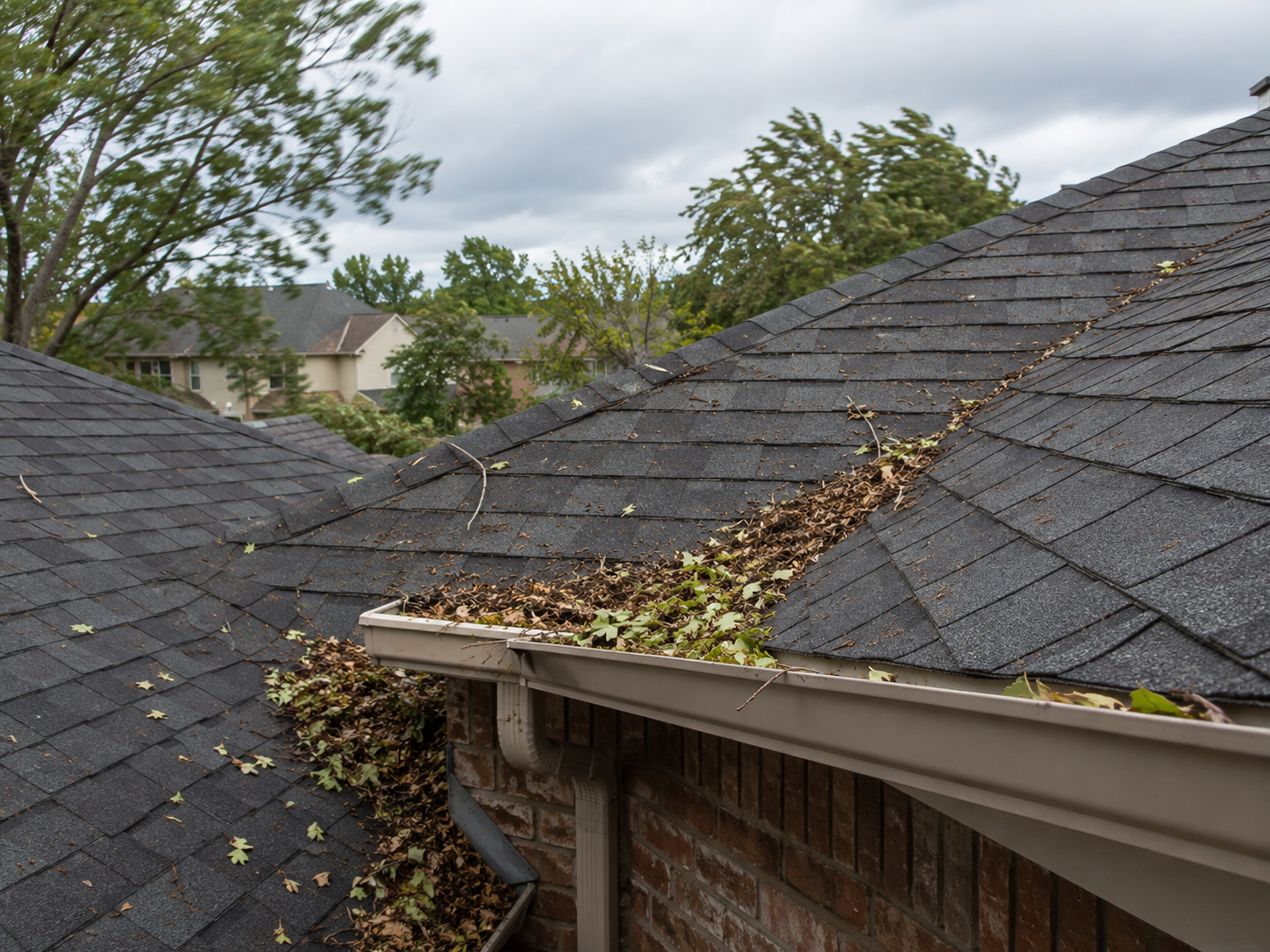 wind damage on garland roofs